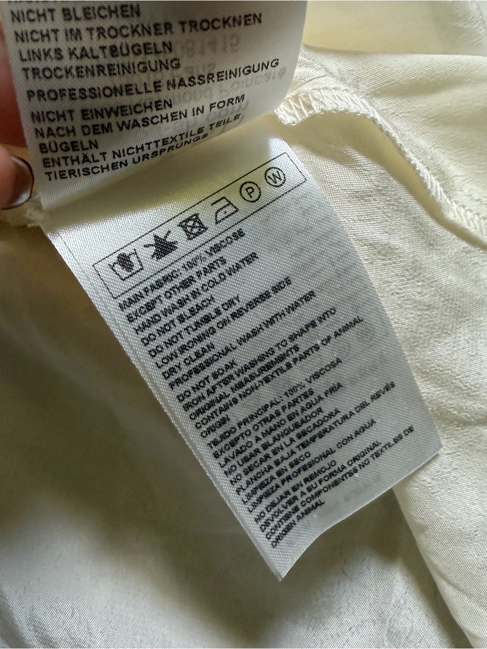 ba&sh Ivory Button-Front V-Neck Blouse - Picture 6 of 7